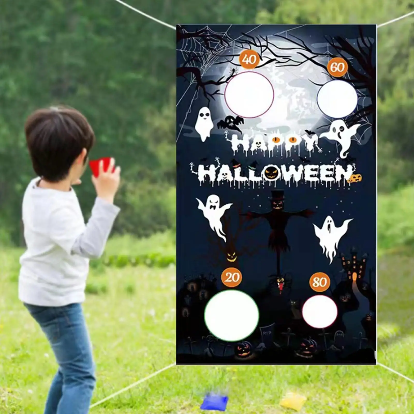 Reusable Halloween Toss Game Hanging Toss Game Banner for Beach Courtyard Garden Outdoor Activities
Reusable Halloween Toss Game Hanging Toss Game Banner for Beach Courtyard Garden Outdoor Activities