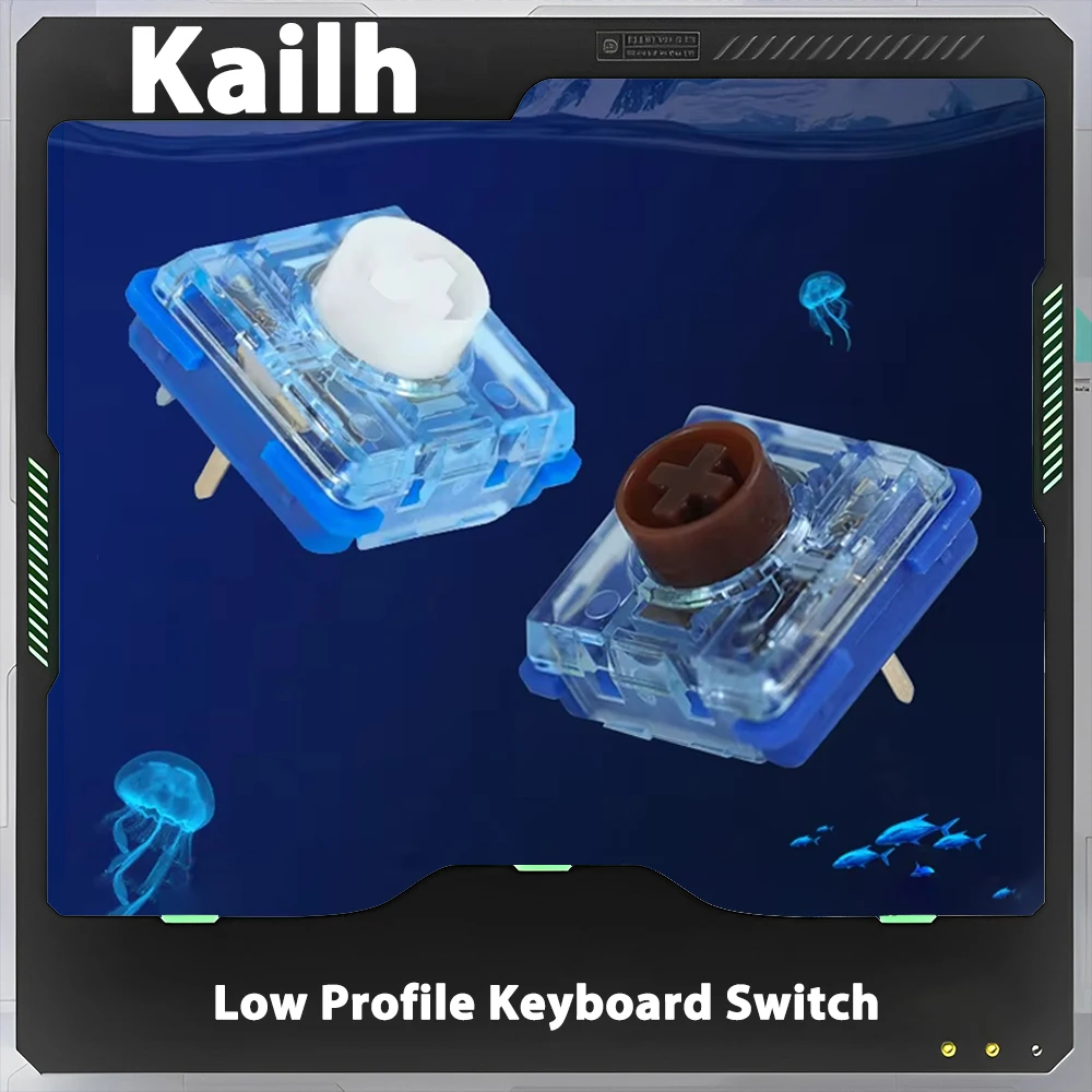 Kailh Deep Sea бесшумный низкопрофильный переключатель клавиатуры механический MINI