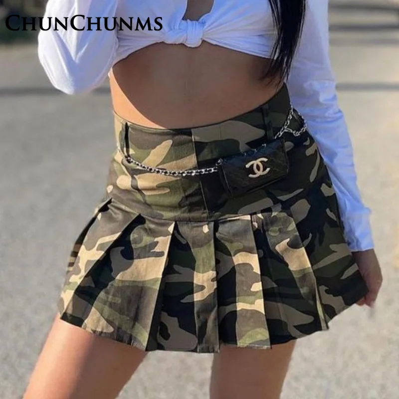 Camouflage Pleated Skirt Women Sexy Spice Girl Slim Pack Hip Short Skirts Summer Army Green Casual Street Bust Dress 2023 Spring
Camouflage Pleated Skirt Women Sexy Spice Girl Slim Pack Hip Short Skirts Summer Army Green Casual Street Bust Dress 2023 Spring