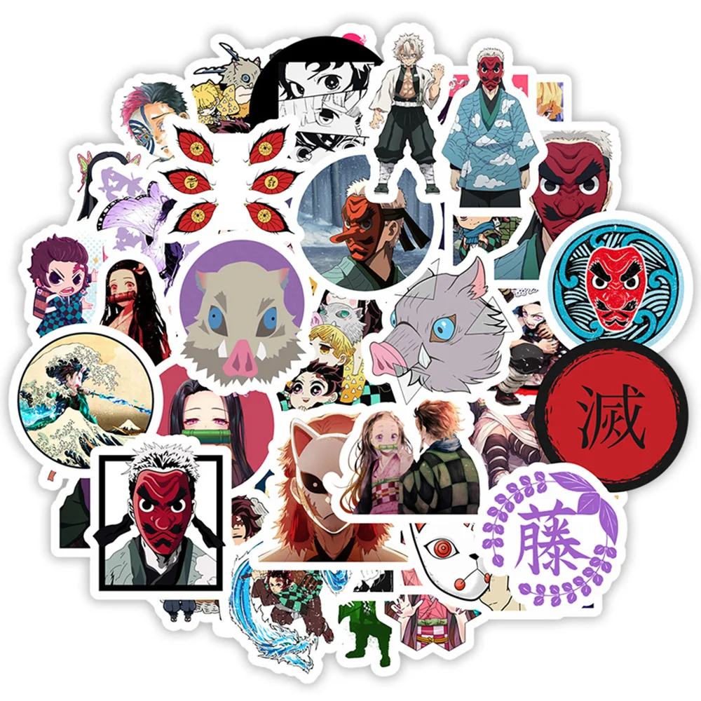 10/30/50pcs Japanese Anime Demon Slayer Sticker Waterproof Graffiti Luggage Scrapbooking Car DIY Stationery Kids Sticker Toys
10/30/50pcs Japanese Anime Demon Slayer Sticker Waterproof Graffiti Luggage Scrapbooking Car DIY Stationery Kids Sticker Toys