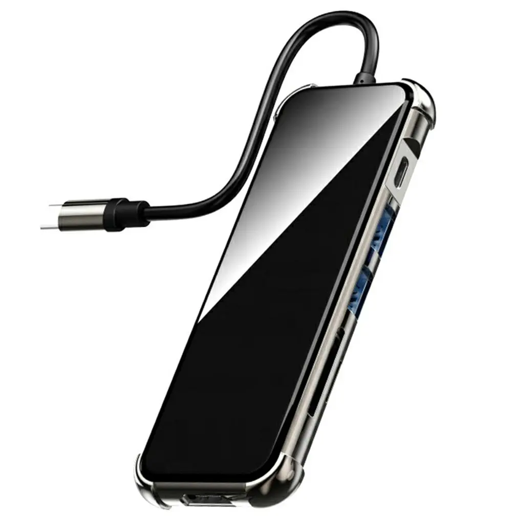 USB Type C HUB to HDMI-compatible Docking Station Multi USB PD TF For MacBook Pro Air 4K30Hz USBC Splitter 6-in-1 High-speed HUB 
USB Type C HUB to HDMI-compatible Docking Station Multi USB PD TF For MacBook Pro Air 4K30Hz USBC Splitter 6-in-1 High-speed HUB