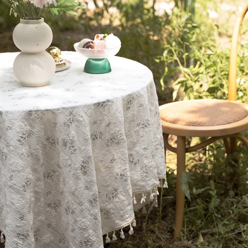 Floral Cotton Linen Fabric Tablecloth Stitching with Tassel Table Cloth for Kitchen Dining Tabletop Party Home Decoration TJ7235
Floral Cotton Linen Fabric Tablecloth Stitching with Tassel Table Cloth for Kitchen Dining Tabletop Party Home Decoration TJ7235