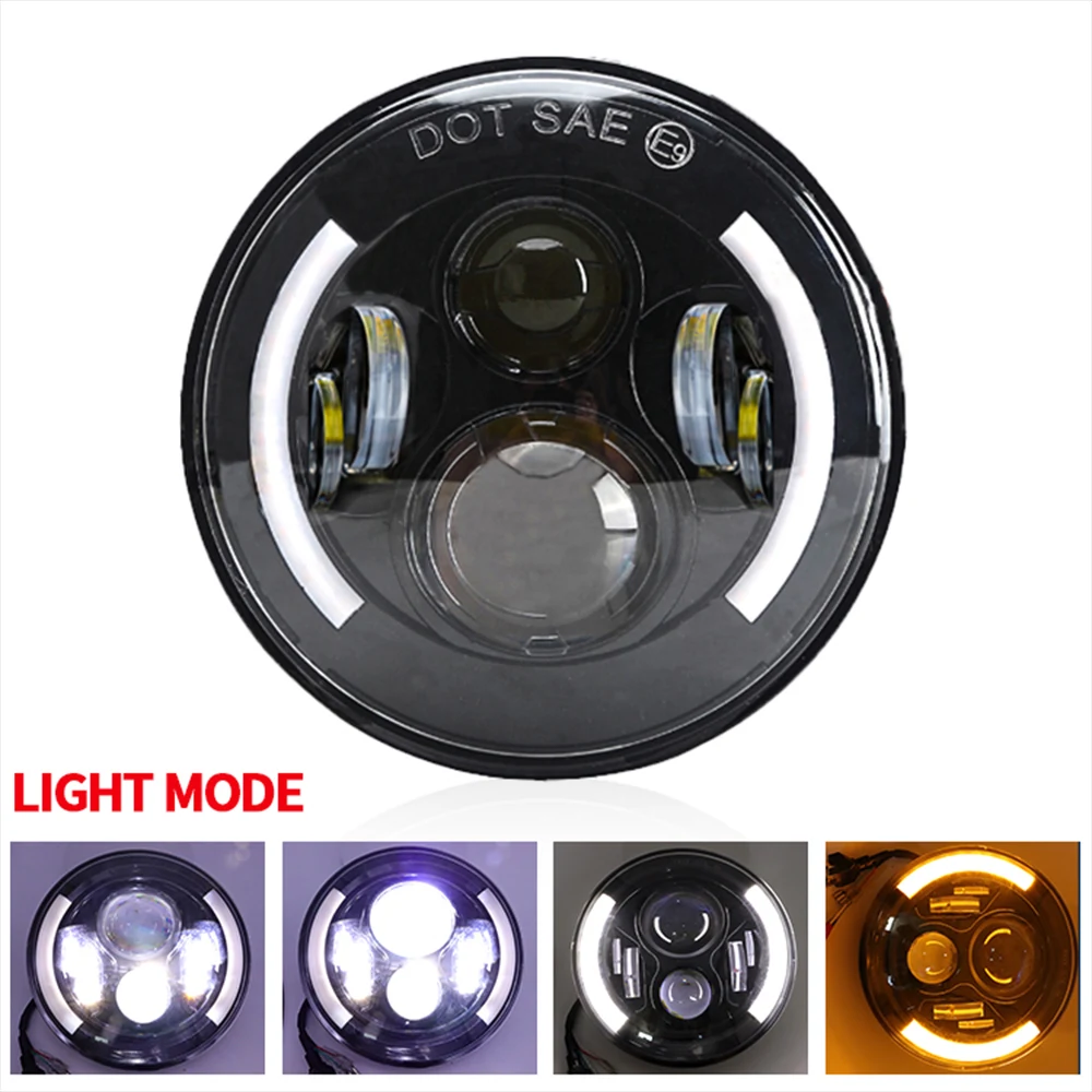 7 Inch Led Headlight Car Motorcycle Work Light Angel Eyes Moto H4 120W Highlight Spotlight White Yellow Aperatuire Aluminum
7 Inch Led Headlight Car Motorcycle Work Light Angel Eyes Moto H4 120W Highlight Spotlight White Yellow Aperatuire Aluminum