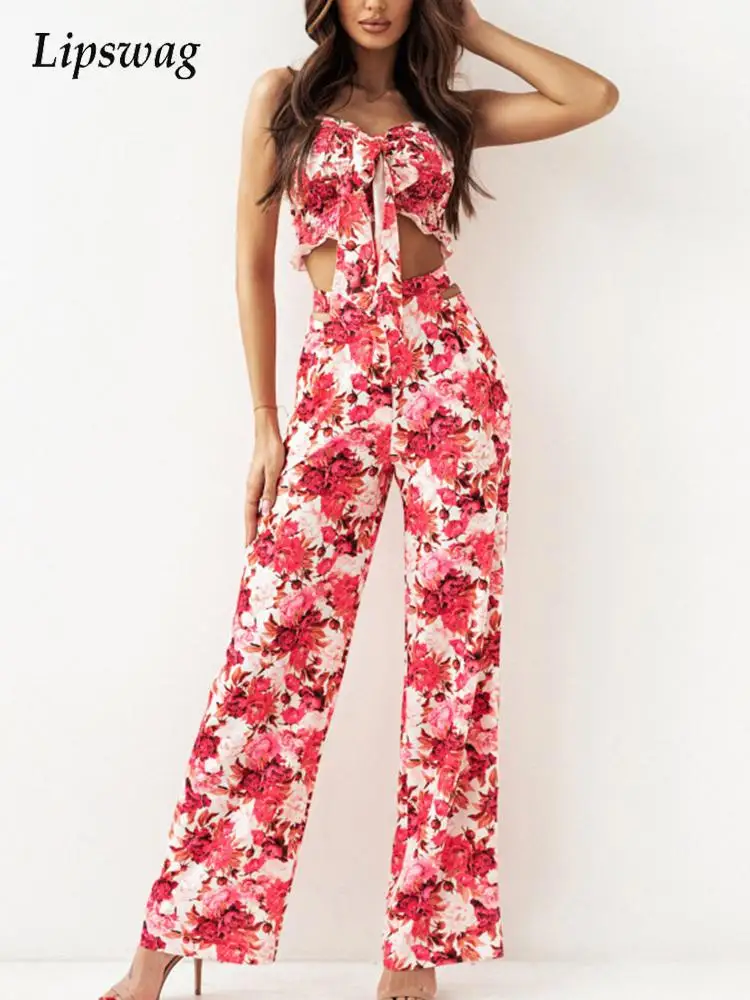 Vintage Floral Print Women Outfits Summer Fashion Backless Sleeveless Crop Tops Casual Wide Leg Pants Sets Female Two piece Sets
Vintage Floral Print Women Outfits Summer Fashion Backless Sleeveless Crop Tops Casual Wide Leg Pants Sets Female Two piece Sets