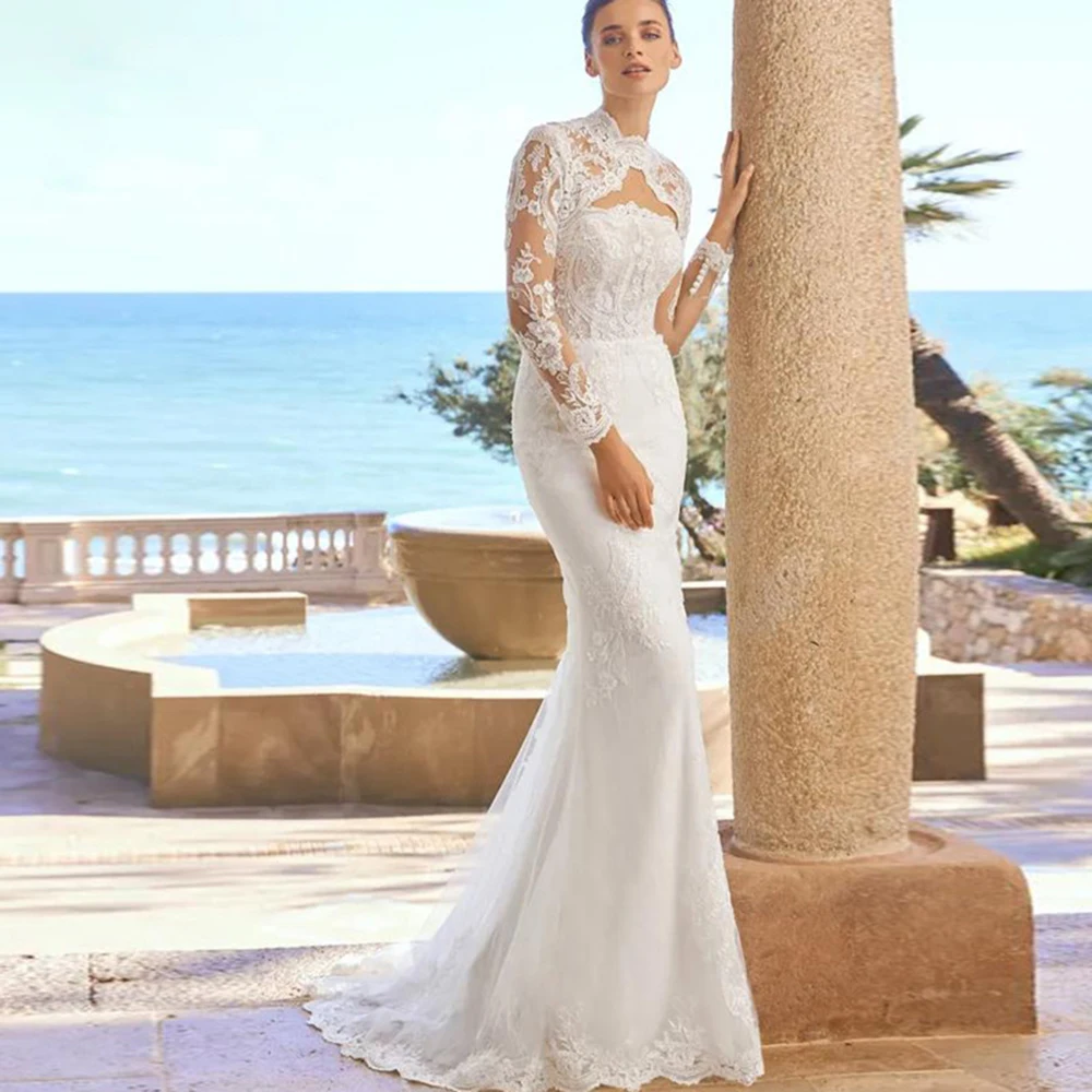 Weilinsha Sexy Mermaid Wedding Dress 2023 Detachable Long Sleeves Lace Appliques Backless Zipper Bride Gown Vestido De Novia
Weilinsha Sexy Mermaid Wedding Dress 2023 Detachable Long Sleeves Lace Appliques Backless Zipper Bride Gown Vestido De Novia
