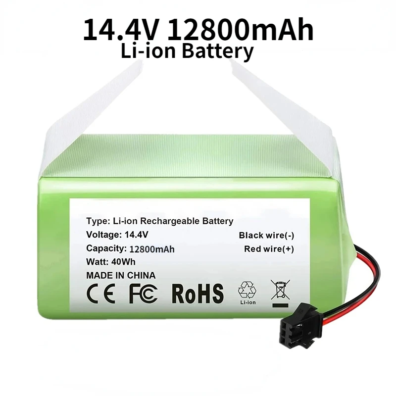 14.4V 12800mAh Li-ion Battery for Conga Excellence 950 990 1090 1790 1990 Deebot N79S N79 DN622 Eufy Robovac 11S 12 X500
14.4V 12800mAh Li-ion Battery for Conga Excellence 950 990 1090 1790 1990 Deebot N79S N79 DN622 Eufy Robovac 11S 12 X500