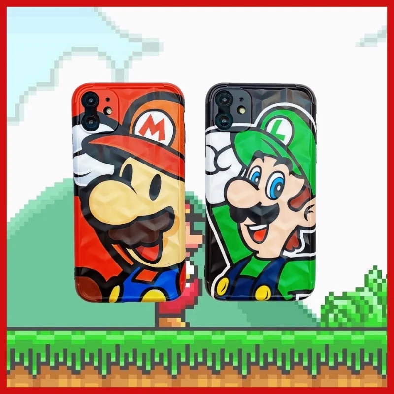 Super Mario Bros 3D Pattern Suitable for Iphone X Xs 11 12Pro Cases Anime Figures Mario Luigi Drop-proof Protective Phone Case
Super Mario Bros 3D Pattern Suitable for Iphone X Xs 11 12Pro Cases Anime Figures Mario Luigi Drop-proof Protective Phone Case