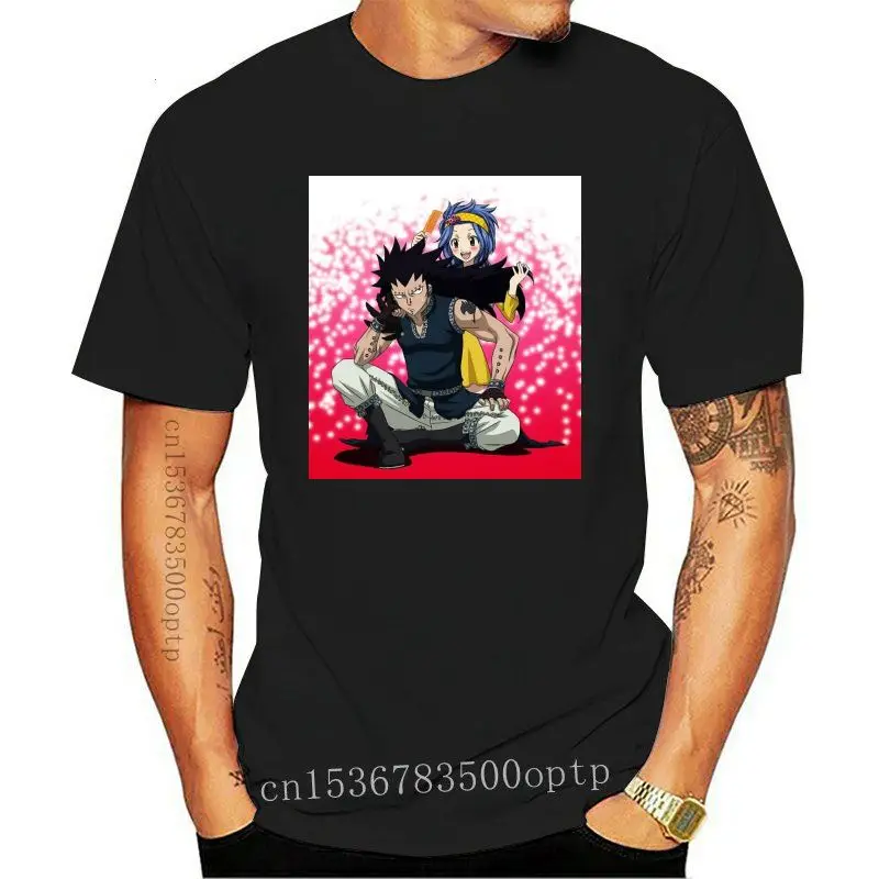 Man Clothing New Men's T Shirts Fairy Tail Novelty Short Sleeve Gajeel And Levy Tees Crewneck Clothing 100% Cotton Beach T-S
Man Clothing New Men's T Shirts Fairy Tail Novelty Short Sleeve Gajeel And Levy Tees Crewneck Clothing 100% Cotton Beach T-S