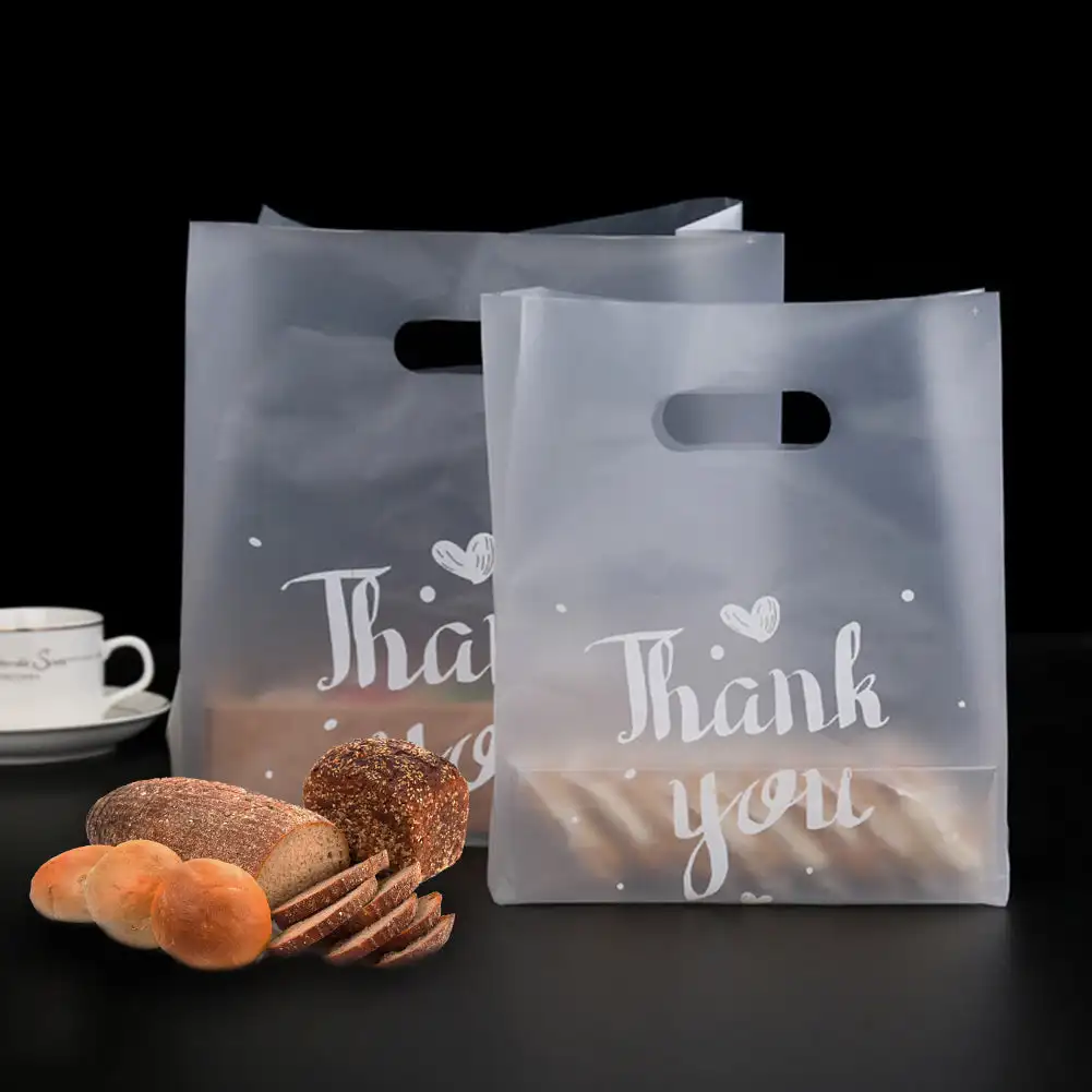 50pcs Thank You Plastic Gift Bags Cafe Bread Bring Out Bag Shopping Packaging Bags With Handle Christmas Party Wedding Favors
50pcs Thank You Plastic Gift Bags Cafe Bread Bring Out Bag Shopping Packaging Bags With Handle Christmas Party Wedding Favors