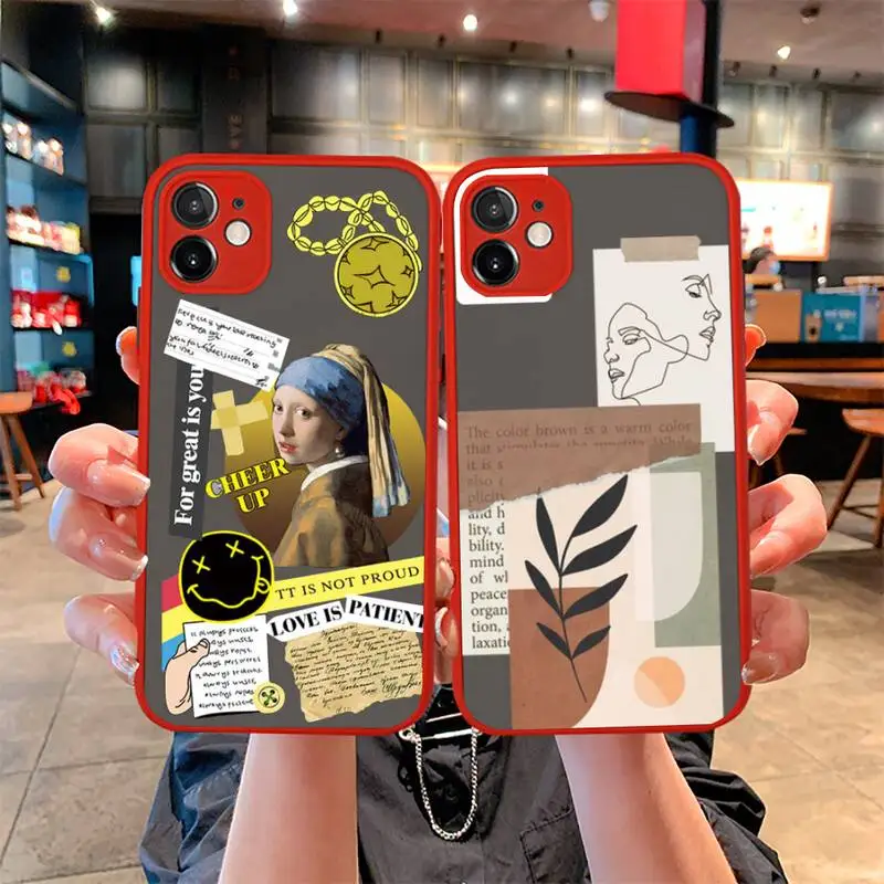Great Art Aesthetic Illustration Phone Case For iphone 13 12 11 Pro Mini Max XS X 8 7 Plus SE 2020 XR Matte Transparent red 
Great Art Aesthetic Illustration Phone Case For iphone 13 12 11 Pro Mini Max XS X 8 7 Plus SE 2020 XR Matte Transparent red