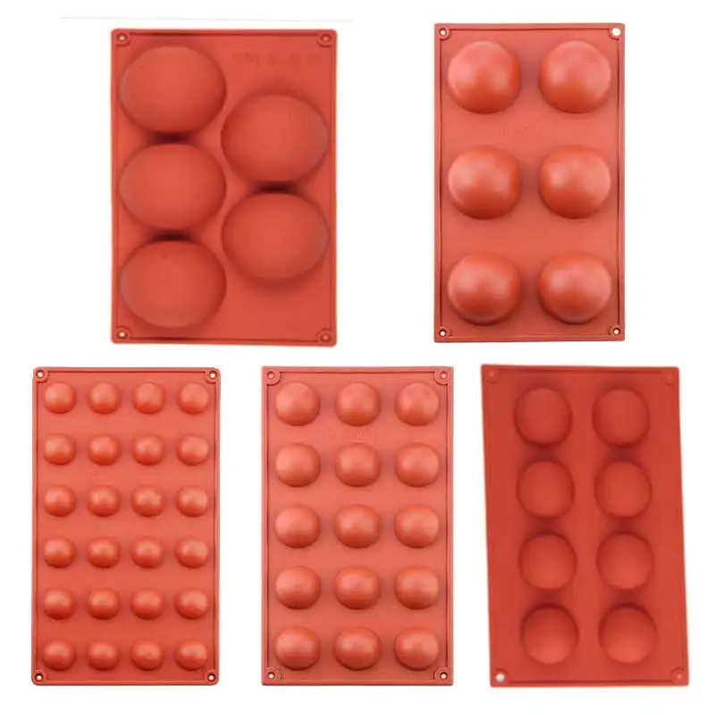 Random Color Round Shape Cake Mold Brown Half Ball Sphere Silicone Mold For Chocolate Dessert Mould DIY Decorating Cake
Random Color Round Shape Cake Mold Brown Half Ball Sphere Silicone Mold For Chocolate Dessert Mould DIY Decorating Cake