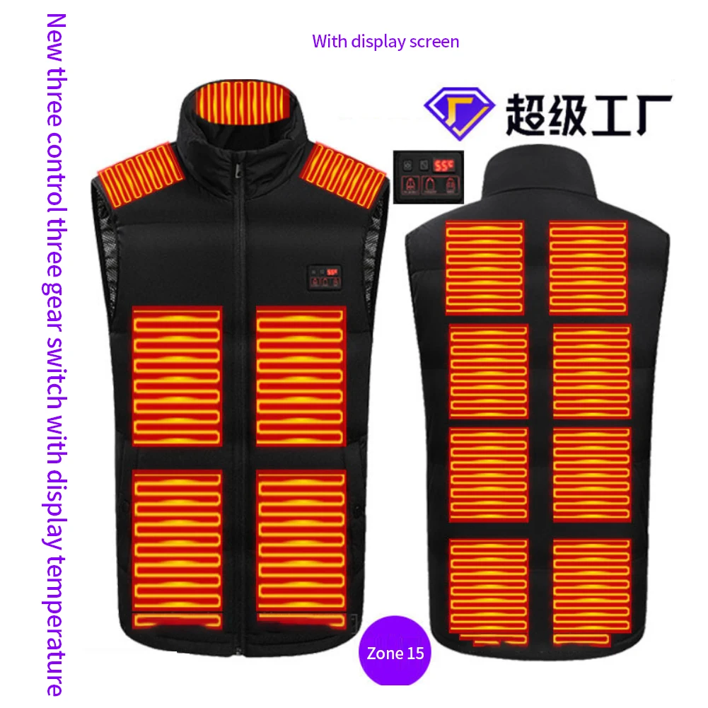 15 Areas Heated Vest Men Jacket Electric Heated Vest Heating Vest Heated Bodywarmer Usb Inner Heat Vest Veste Chauffante
15 Areas Heated Vest Men Jacket Electric Heated Vest Heating Vest Heated Bodywarmer Usb Inner Heat Vest Veste Chauffante