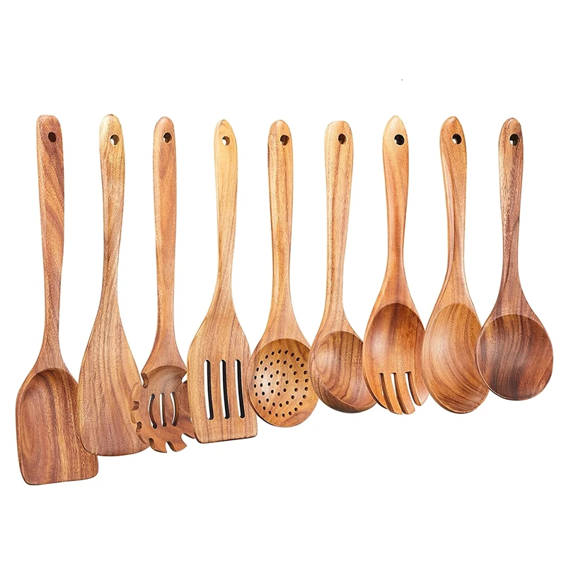 Wooden Kitchen Utensils Set,9 Pcs Wooden Spoons For Cooking,Wooden Cooking Utensils,Wooden Spoons For Non-Stick Pan
Wooden Kitchen Utensils Set,9 Pcs Wooden Spoons For Cooking,Wooden Cooking Utensils,Wooden Spoons For Non-Stick Pan