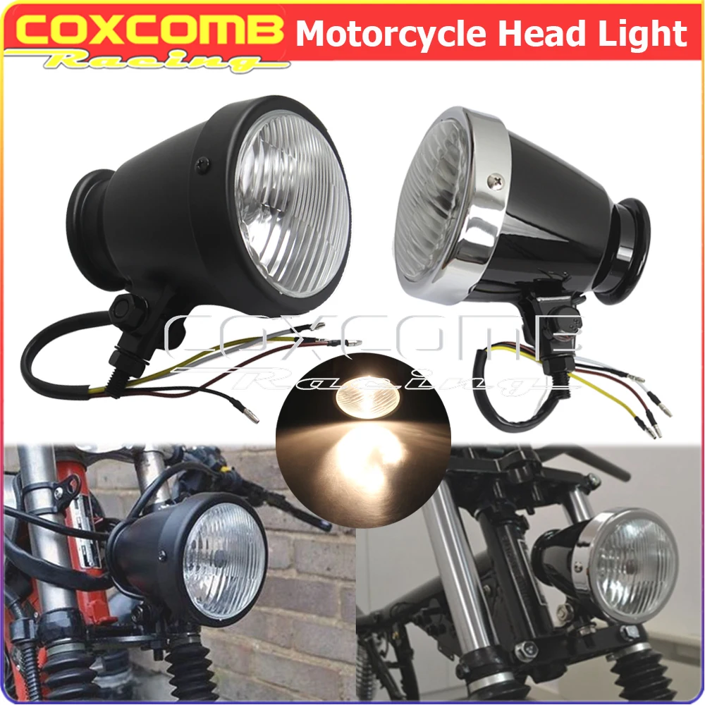 Универсальные винтажные мотоциклетные фары, 12 В, 4 дюйма, H4, 60/55 Вт
Универсальные винтажные мотоциклетные фары, 12 В, 4 дюйма, H4, 60/55 Вт