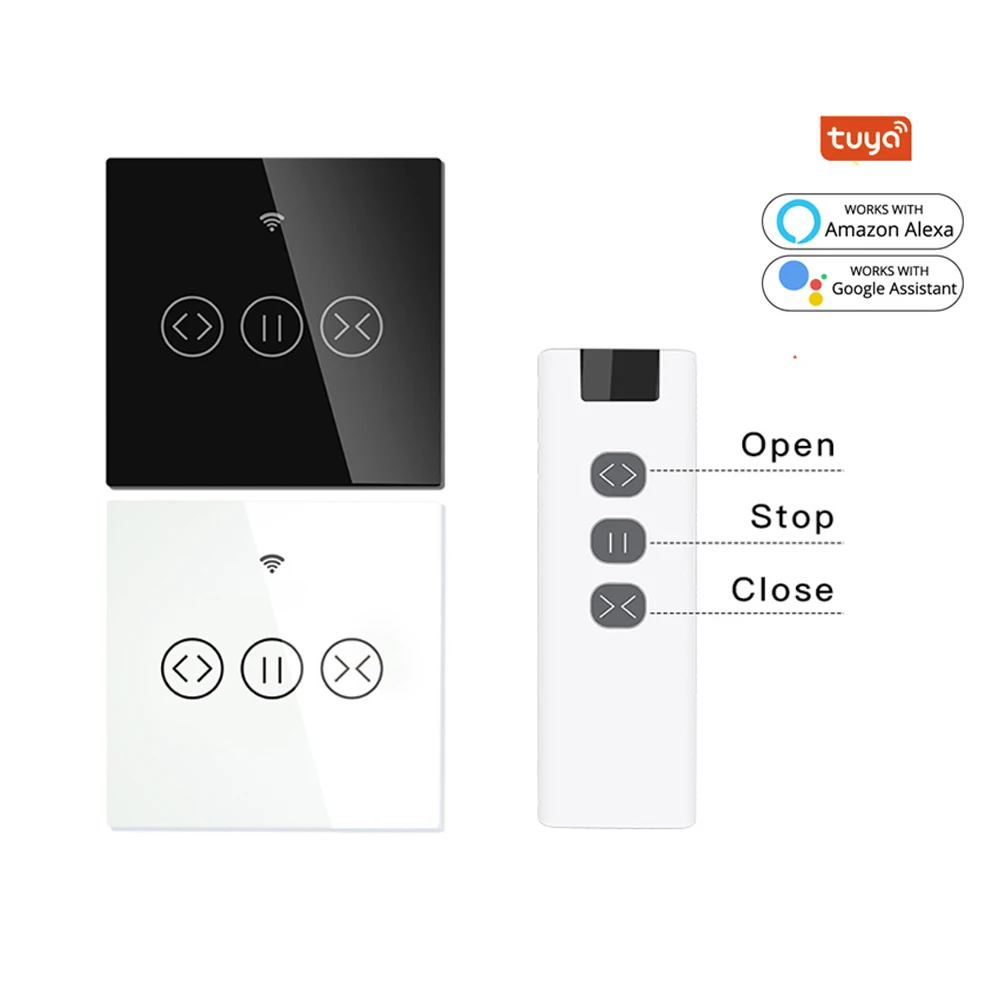 WiFi RF433 Smart Touch Curtain Roller Blinds Motor Switch Tuya Smart Life App Remote Control Works with Alexa Google Home EU
WiFi RF433 Smart Touch Curtain Roller Blinds Motor Switch Tuya Smart Life App Remote Control Works with Alexa Google Home EU