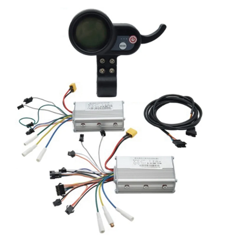 Electric Scooter Dual Drive Controller JP 48V 52V 60V 25A 50A Brushless Controller AB Front Rear Drive Controller Kit,1
Electric Scooter Dual Drive Controller JP 48V 52V 60V 25A 50A Brushless Controller AB Front Rear Drive Controller Kit,1