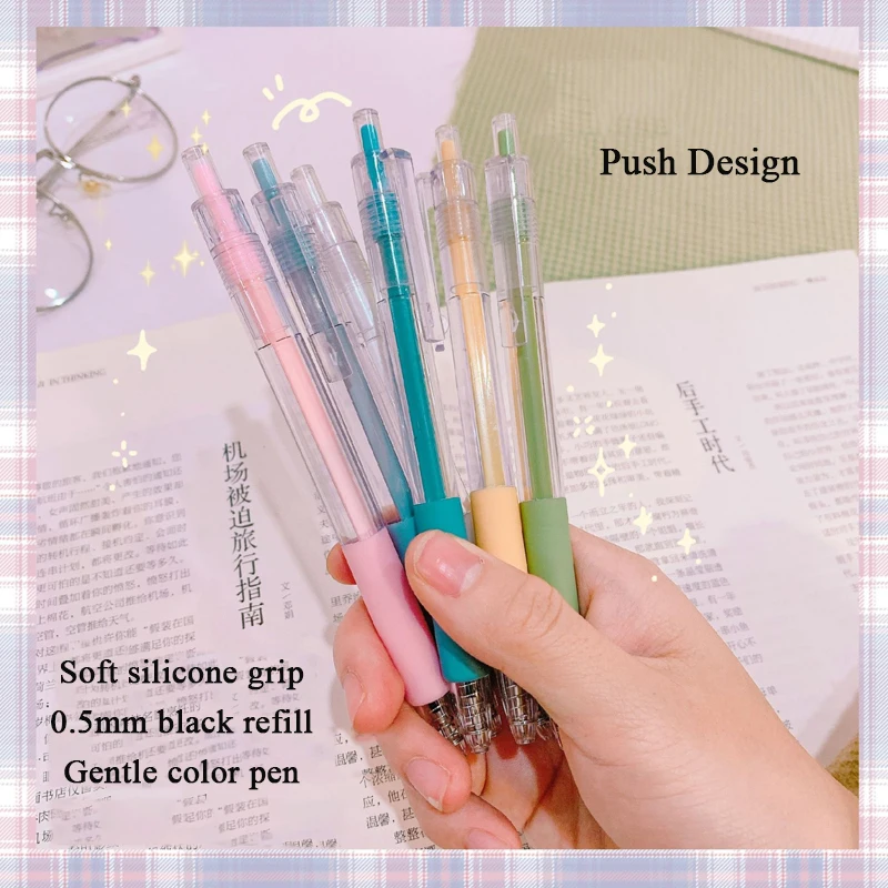 6pcs Kawaii Colored Gel Set Press Japanese Stlyes Stationery School Korean Office Material And Sarasa Cheap Goods Morandi Pen
6pcs Kawaii Colored Gel Set Press Japanese Stlyes Stationery School Korean Office Material And Sarasa Cheap Goods Morandi Pen