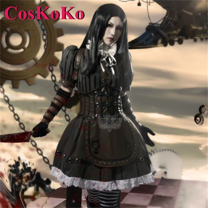 CosKoKo Alice Liddell косплей игра Алиса: Безумие возвращает костюм обновленная версия паровое платье на Хэллоуин Вечерние
CosKoKo Alice Liddell косплей игра Алиса: Безумие возвращает костюм обновленная версия паровое платье на Хэллоуин Вечерние
