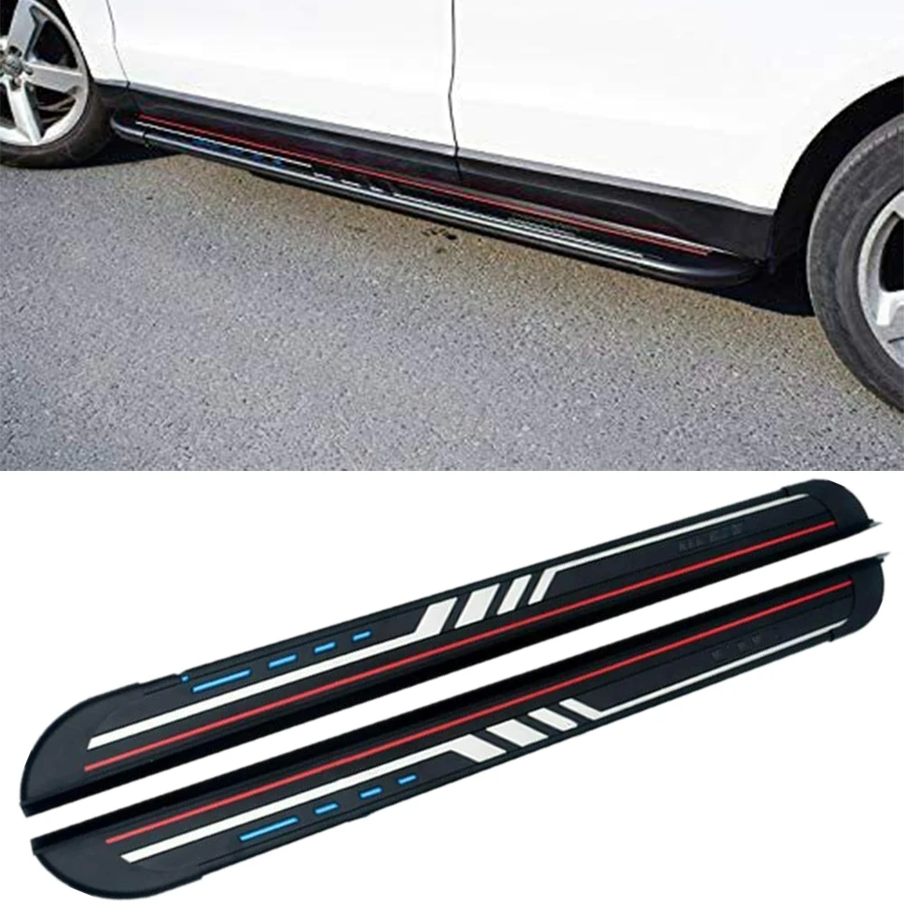 

2Pcs Fits for AUDI Q3 2019 2020 2021 2022 Aluminum Fixed Running Board Side Step Pedal Side Tube Nerf Bar Platform