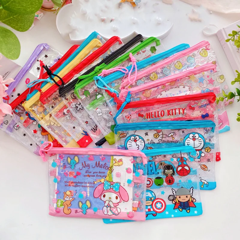 Sanrio Hello Kitty Cartoon Mesh File Bag A5 Double-layer Bill Invoice Storage Bag Melody Information Bag card holder coin purse
Sanrio Hello Kitty Cartoon Mesh File Bag A5 Double-layer Bill Invoice Storage Bag Melody Information Bag card holder coin purse