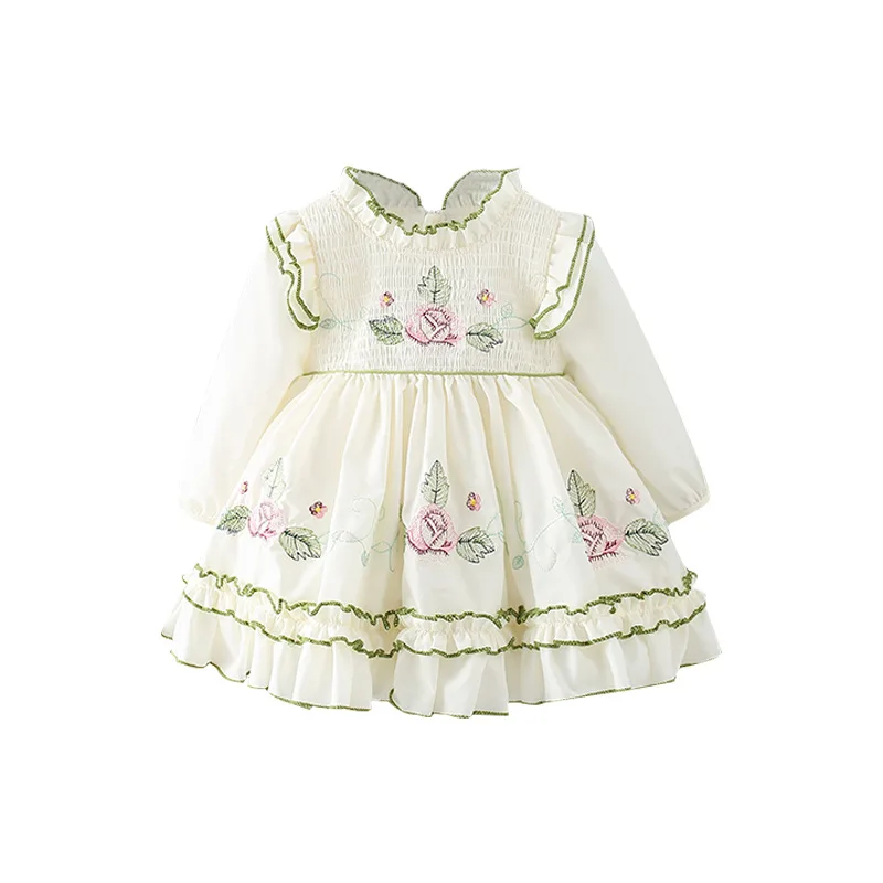 Spring and Autumn Kids Clothing Baby Girl Dress Infant Flowers Embroidery Long-sleeve Sweet Princess Dress Baby Girl Clothes
Spring and Autumn Kids Clothing Baby Girl Dress Infant Flowers Embroidery Long-sleeve Sweet Princess Dress Baby Girl Clothes