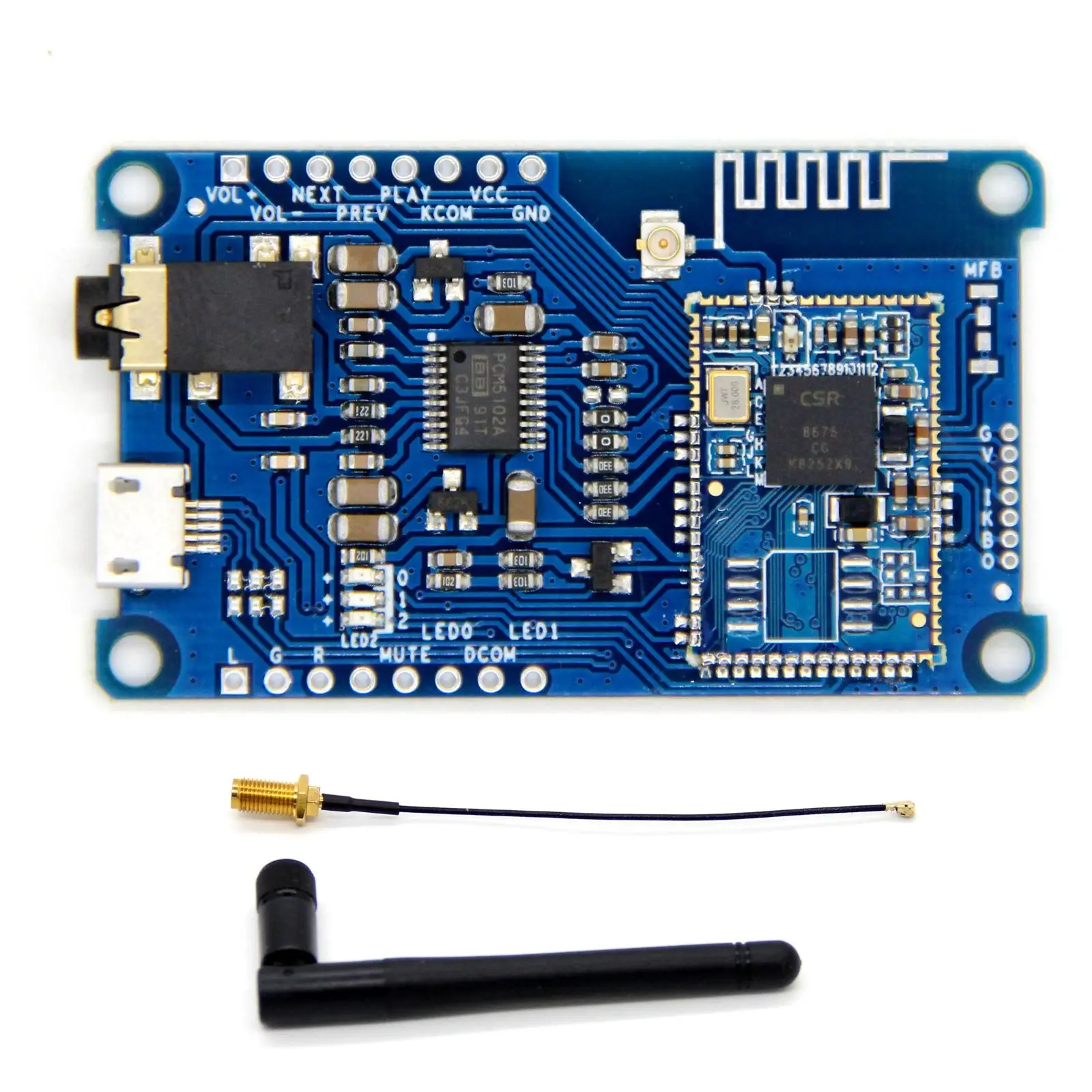 Плата декодера для CSR8675, Плата декодера LDAC Bluetooth V5.0 PCM5102A с низким энергопотреблением APTX/APTXLL/APTXHD I2S 
Плата декодера для CSR8675, Плата декодера LDAC Bluetooth V5.0 PCM5102A с низким энергопотреблением APTX/APTXLL/APTXHD I2S