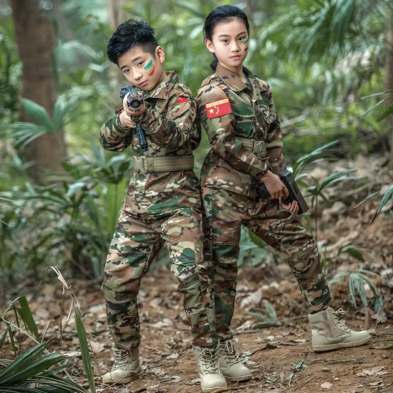 Military Uniform for Children Outdoor Kids Teenagers Tactical Camouflage Combat Suit Soldier Airsoft CS Game Multicam
Military Uniform for Children Outdoor Kids Teenagers Tactical Camouflage Combat Suit Soldier Airsoft CS Game Multicam
