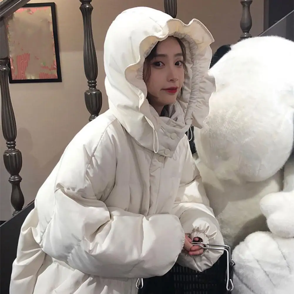 Winter Jacket Solid Color Patch Pocket Women Coat Zipper Hooded Cardigan Casual Short Bread Overcoat Women Clothes Streetwear
Winter Jacket Solid Color Patch Pocket Women Coat Zipper Hooded Cardigan Casual Short Bread Overcoat Women Clothes Streetwear