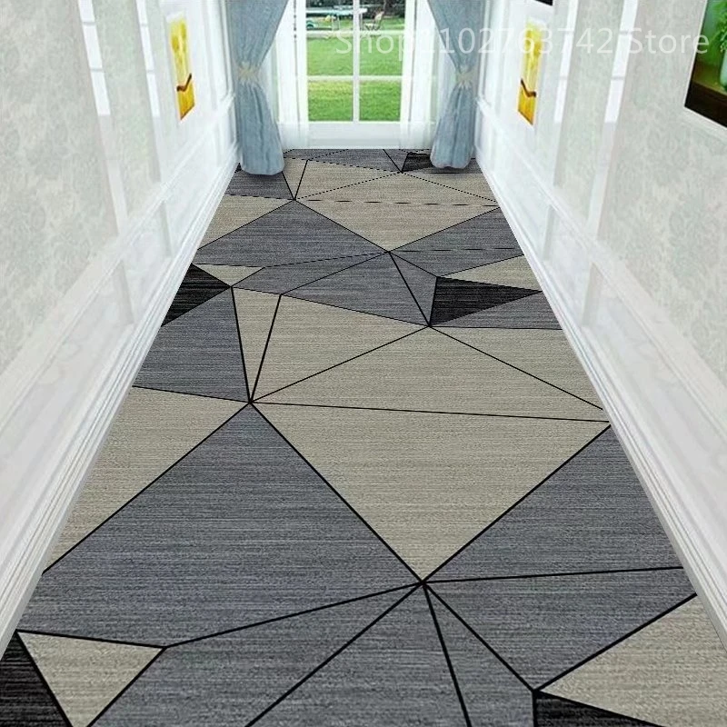 

Modern Simple Entrance Hallway/Corridor Carpet Nordic Geometric Home Hotel Long Aisle Rugs Living Room Carpets Bedside Stair Ma