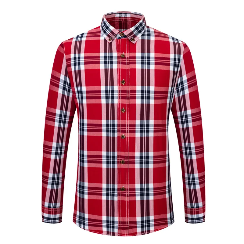 Men's Casual Plaid Striped Cotton Shirt Autumn Button-down Comfortable Soft Long Sleeve Standard-fit Checked Shirts Men Clothes
Men's Casual Plaid Striped Cotton Shirt Autumn Button-down Comfortable Soft Long Sleeve Standard-fit Checked Shirts Men Clothes