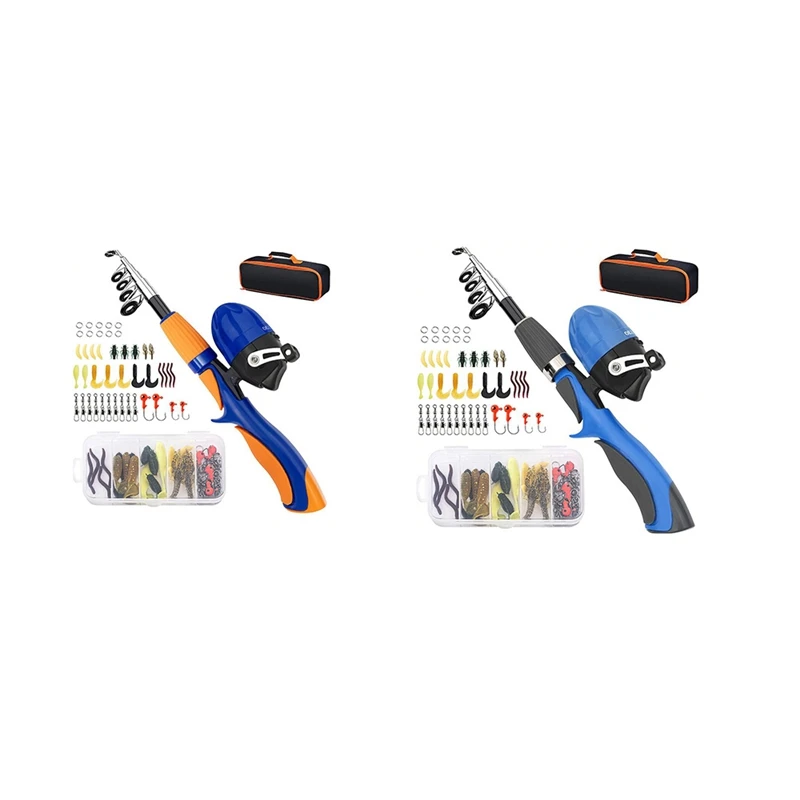 Kids Fishing Pole, Portable Telescopic Fishing Rod and Reel Combo Kit with Fishing Reel Tackle Box and Backpack
Kids Fishing Pole, Portable Telescopic Fishing Rod and Reel Combo Kit with Fishing Reel Tackle Box and Backpack