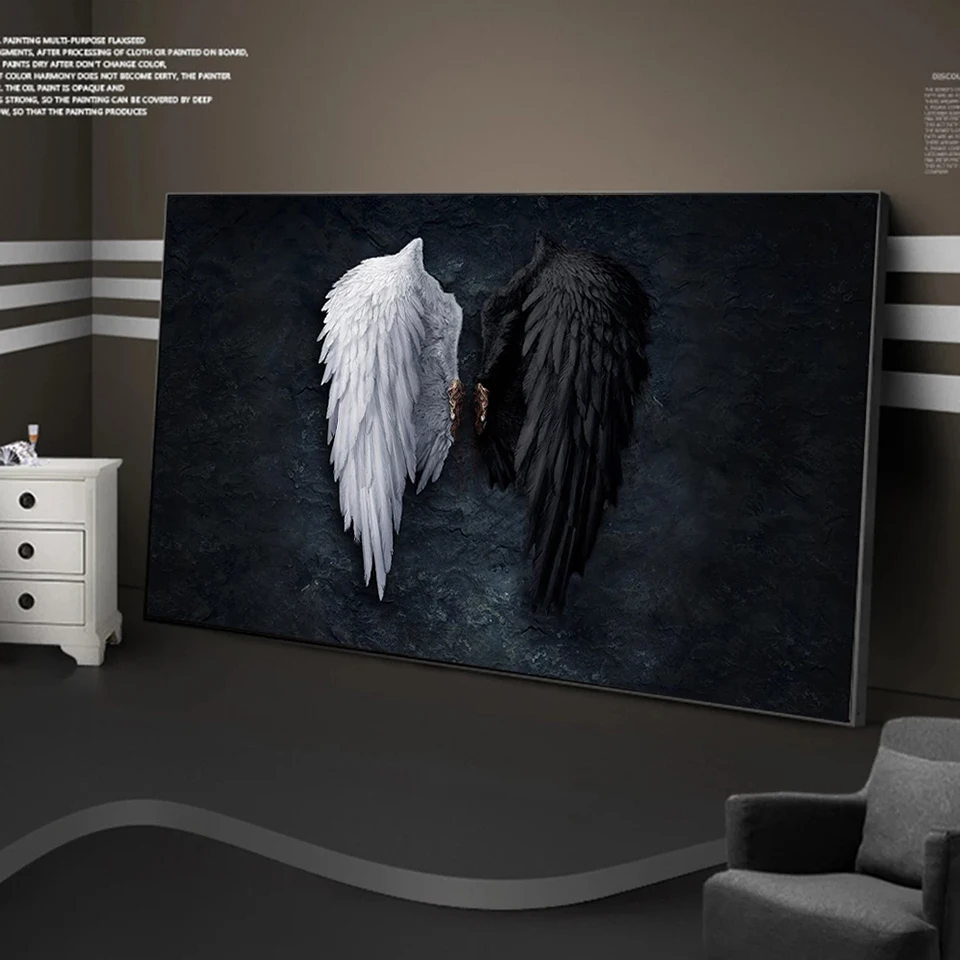 Black and White Angel Wings Diamond Painting 5D Full Kit Cross Stitch Embroidery Large Diamond Mosaic Wall Art Home Decoration
Black and White Angel Wings Diamond Painting 5D Full Kit Cross Stitch Embroidery Large Diamond Mosaic Wall Art Home Decoration