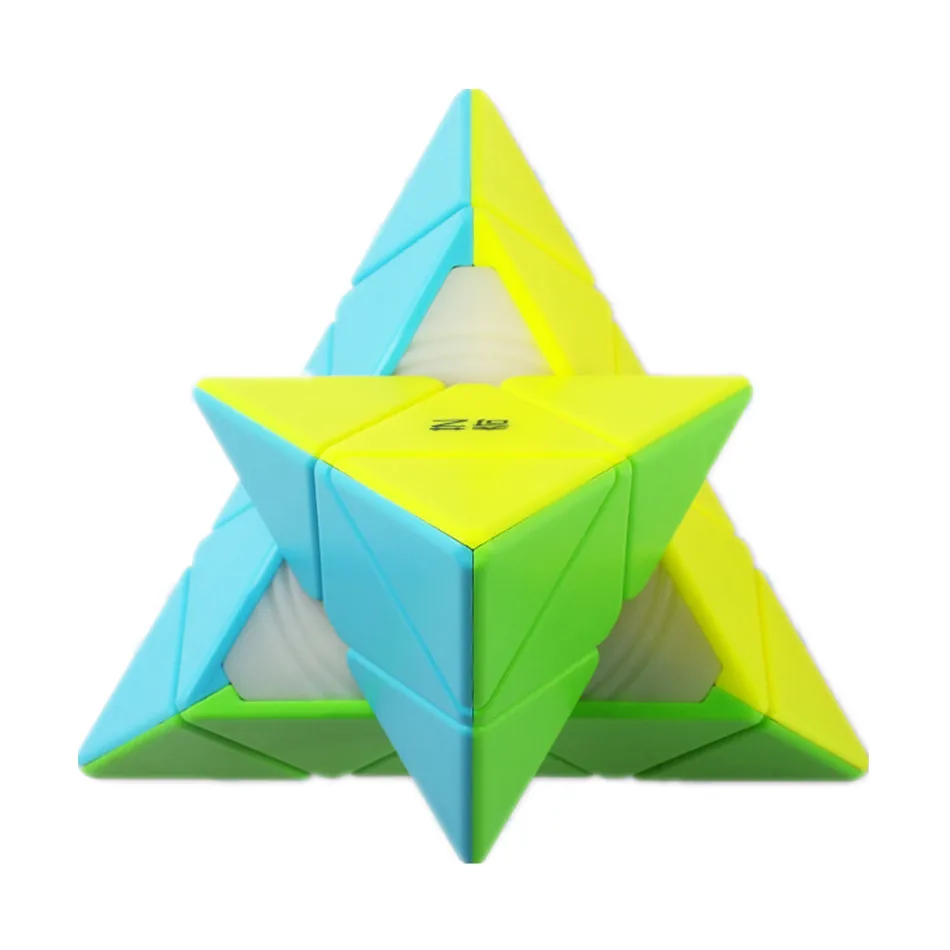 

QIYI Qiming S2 Пирамида 3x3x3 Магнитный магический скоростной куб без наклеек Профессиональный антистрессовый пазл игрушки-антистресс Qiming A