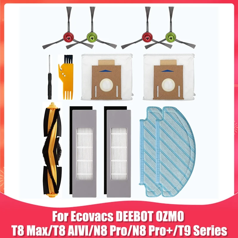 Набор аксессуаров для робота-пылесоса Ecovacs DEEBOT OZMO T8 AIVI T8 Max T8 T9 Series N8 Pro/N8 Pro
Набор аксессуаров для робота-пылесоса Ecovacs DEEBOT OZMO T8 AIVI T8 Max T8 T9 Series N8 Pro/N8 Pro