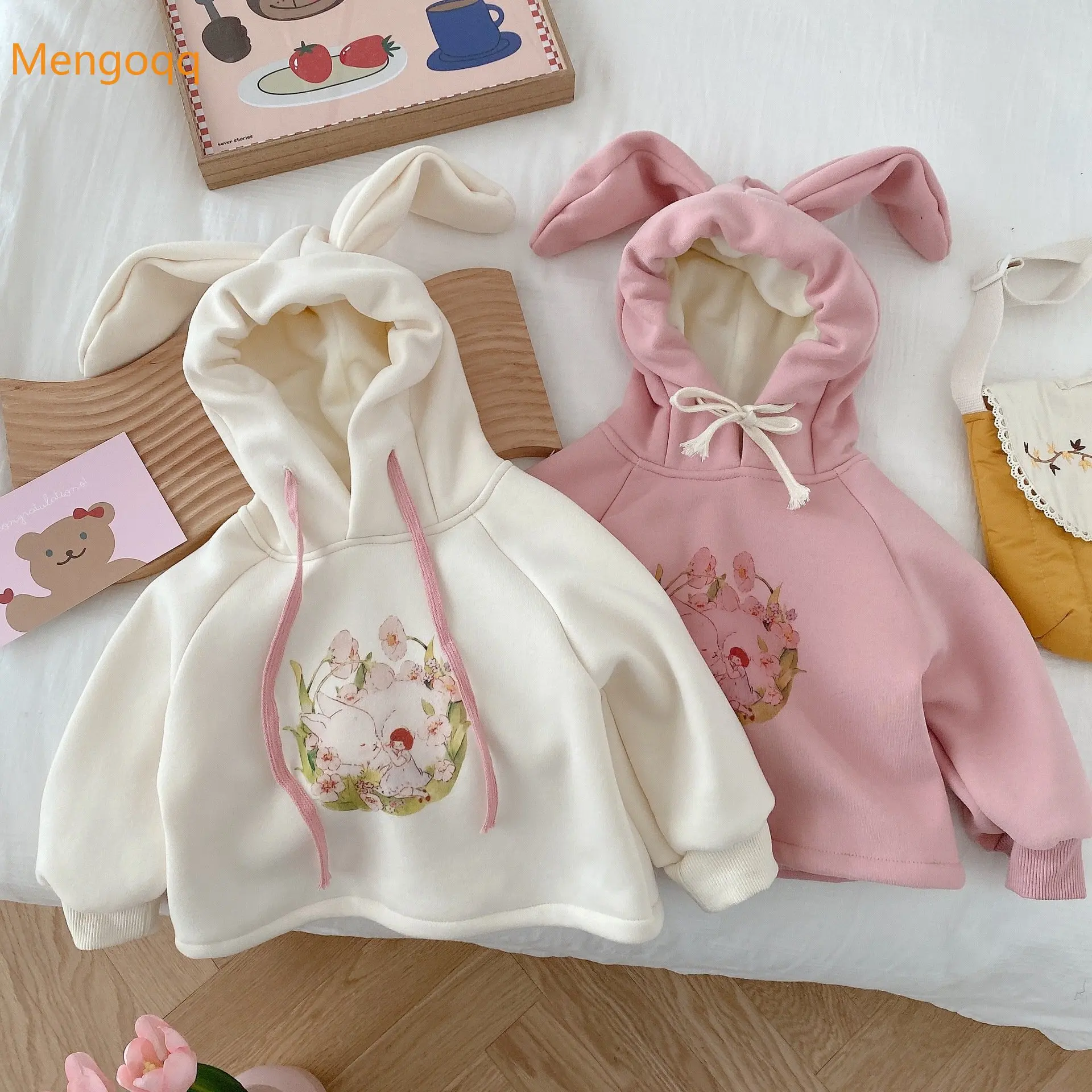 Mengoqq Children Girls Princess Autumn Winter Cute Ears Solid Color Hooded Plush Thickened Full Sleeve Warm Casual Hoodie 3M-6Y
Mengoqq Children Girls Princess Autumn Winter Cute Ears Solid Color Hooded Plush Thickened Full Sleeve Warm Casual Hoodie 3M-6Y