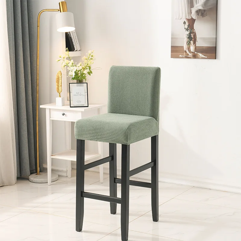 Solid Color Elastic High Stool Chair Cover Printed Low Back Dustproof Household Beautification
Solid Color Elastic High Stool Chair Cover Printed Low Back Dustproof Household Beautification