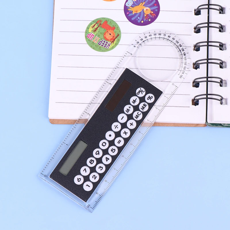 Mini Solar Transparent Ruler Calculator with Magnifier Student School Supplies
Mini Solar Transparent Ruler Calculator with Magnifier Student School Supplies