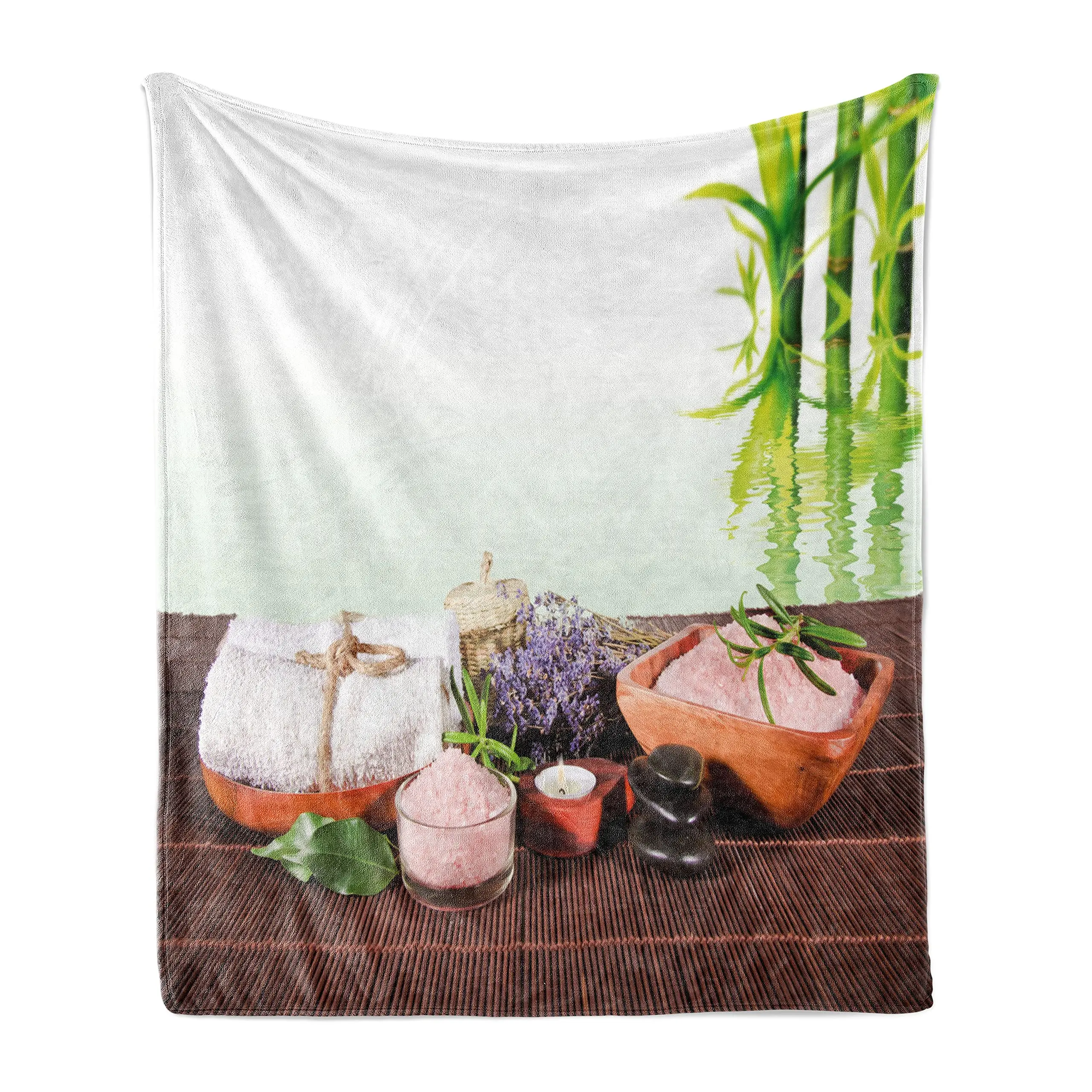 Picture of Bamboo Stalks Candle and Basalt Spa Throw Blanket Stones Theraphy Relaxing Flannel Soft Blanket for Couch Adults Gift 
Picture of Bamboo Stalks Candle and Basalt Spa Throw Blanket Stones Theraphy Relaxing Flannel Soft Blanket for Couch Adults Gift