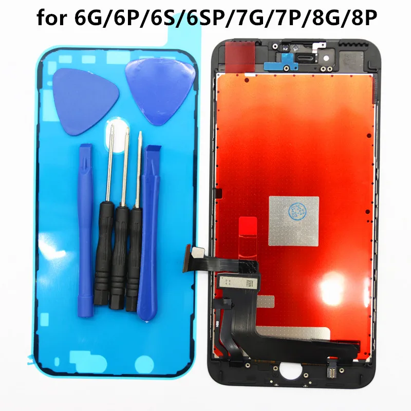 

Pantalla LCD Display For iPhone 6G 6S 7G 8G Digitizer Touch Screen Complete Assembly 6P 6SP 7P 8P No Dead Pixel+Tempered Glass