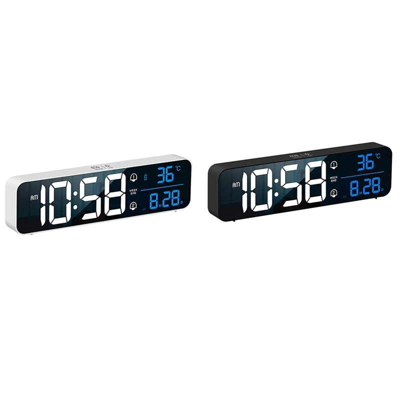 Mirror LED Music Digital Alarm Clock , Dual Alarm, Temperature, Snooze, USB Charging Port For Bedroom Office
Mirror LED Music Digital Alarm Clock , Dual Alarm, Temperature, Snooze, USB Charging Port For Bedroom Office