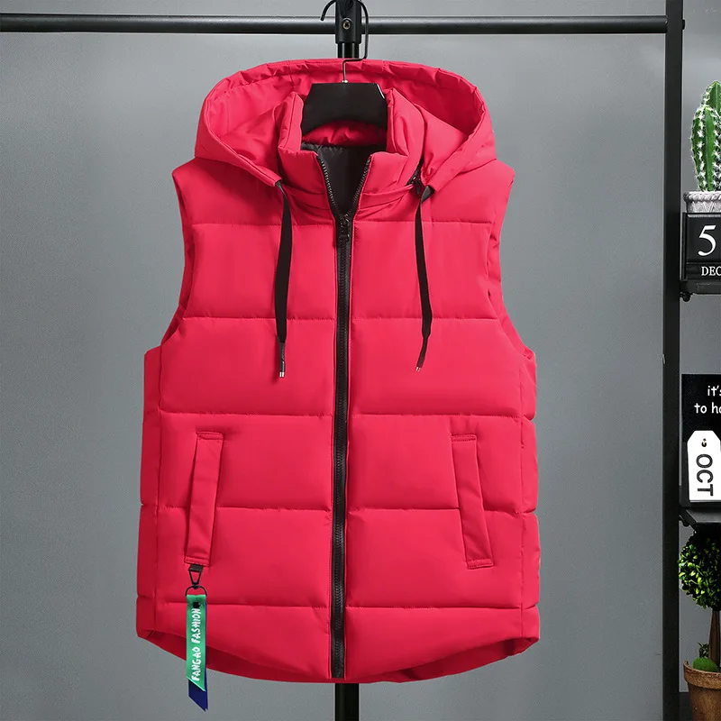 4XL Winter Jacket Down Vest Men Men Hooded Jacket Men's Warm Sleeveless Veste Gilet Casual Waistcoat Femme Y618
4XL Winter Jacket Down Vest Men Men Hooded Jacket Men's Warm Sleeveless Veste Gilet Casual Waistcoat Femme Y618