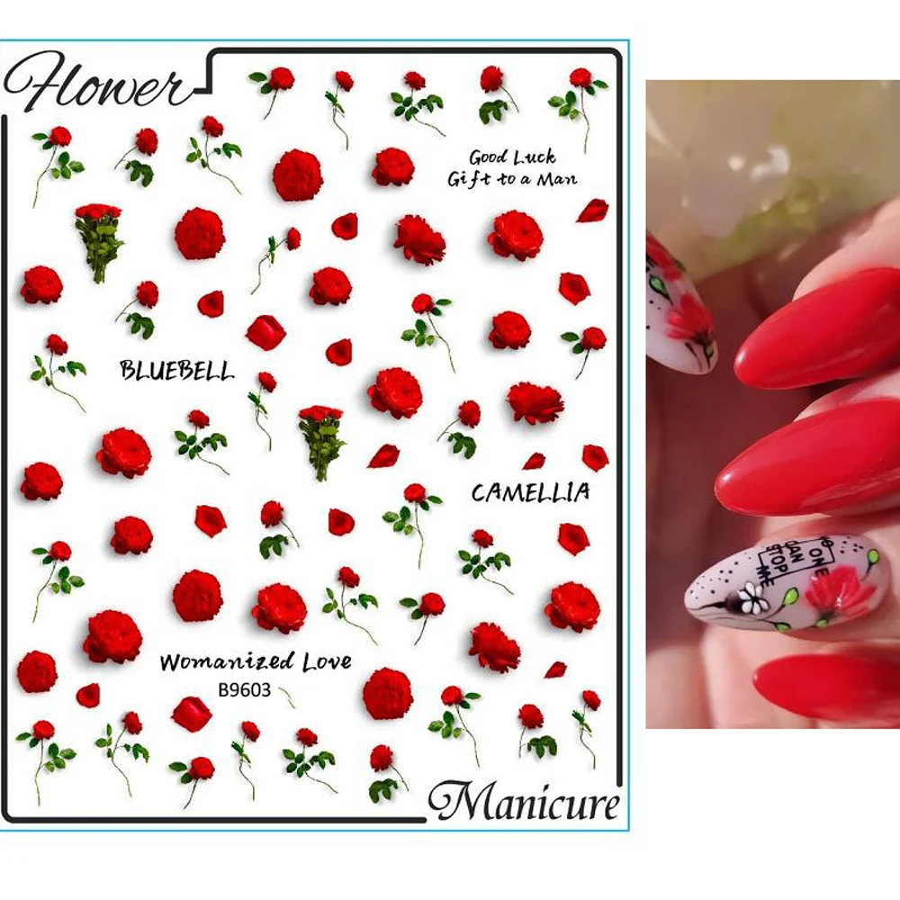Flower Nail Art Stickers Spring Fall Blue Floral Nail Decals 3D Self Adhesive Nail Art Supplies Butterfly Flowers Rose Design
Flower Nail Art Stickers Spring Fall Blue Floral Nail Decals 3D Self Adhesive Nail Art Supplies Butterfly Flowers Rose Design