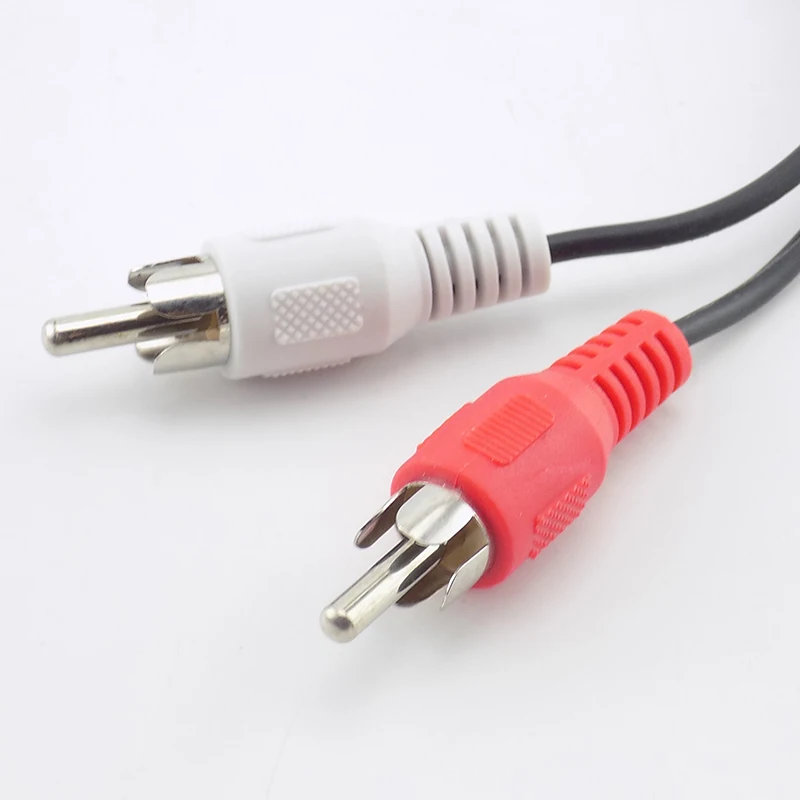 

Audio Cable 3.5mm Female to 2 Male RCA Splitter Converter Adapter Aux Extension Cord Y-Cable For Laptop MP3/MP4 Conversion Line
