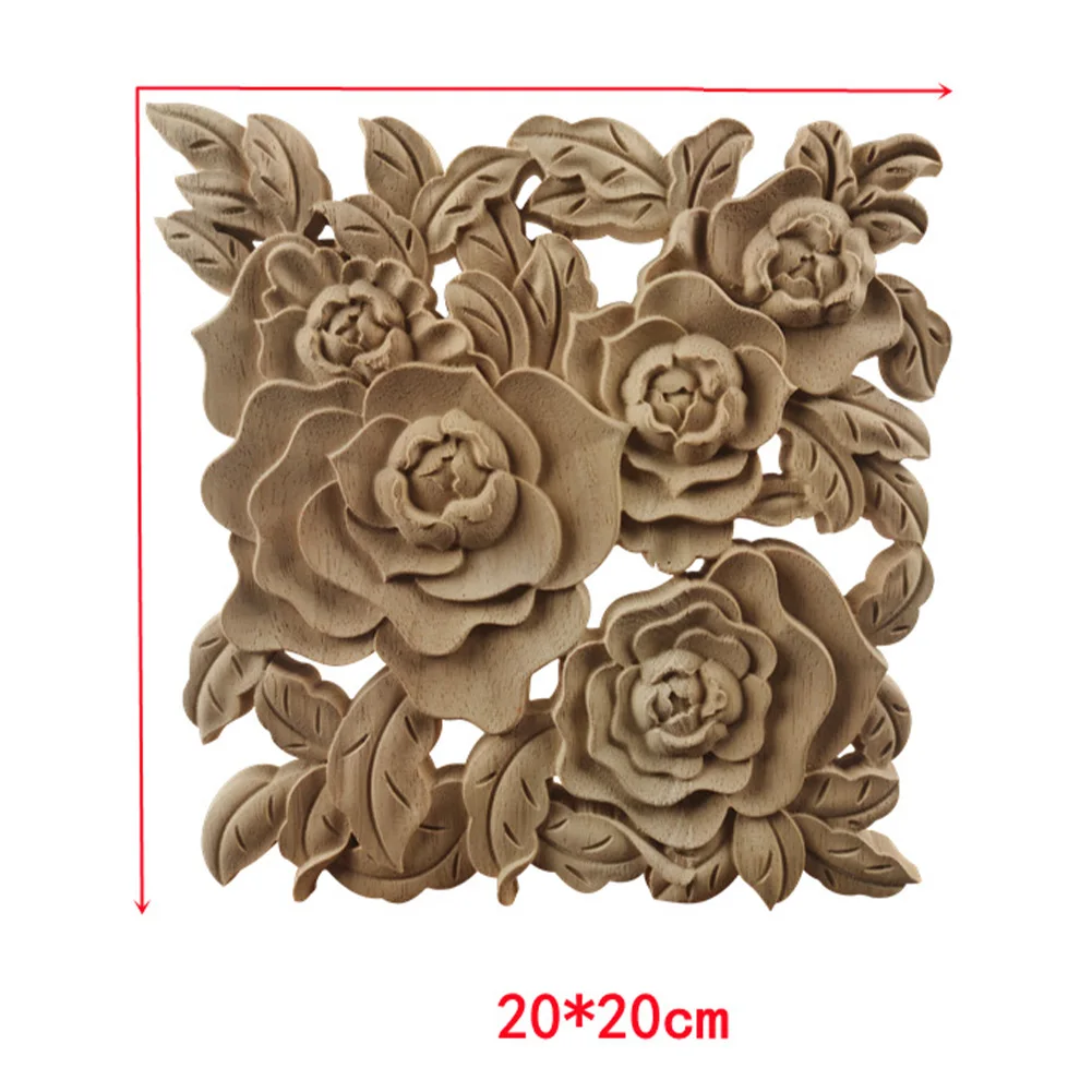 Rose Flower Woodcarving Decal Door Cabinets Vintage Wood Applique European Wood Carving Onlay Decal For Furniture Decoration
Rose Flower Woodcarving Decal Door Cabinets Vintage Wood Applique European Wood Carving Onlay Decal For Furniture Decoration