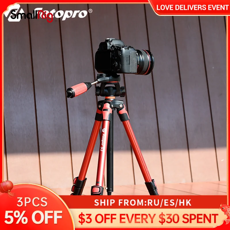 Fotopro Aluminum Camera Tripods Phone Holder Tripod for NIkon Canon Sony DSLR Cmera and Iphone xiaomi Smartphone S3 3372
Fotopro Aluminum Camera Tripods Phone Holder Tripod for NIkon Canon Sony DSLR Cmera and Iphone xiaomi Smartphone S3 3372
