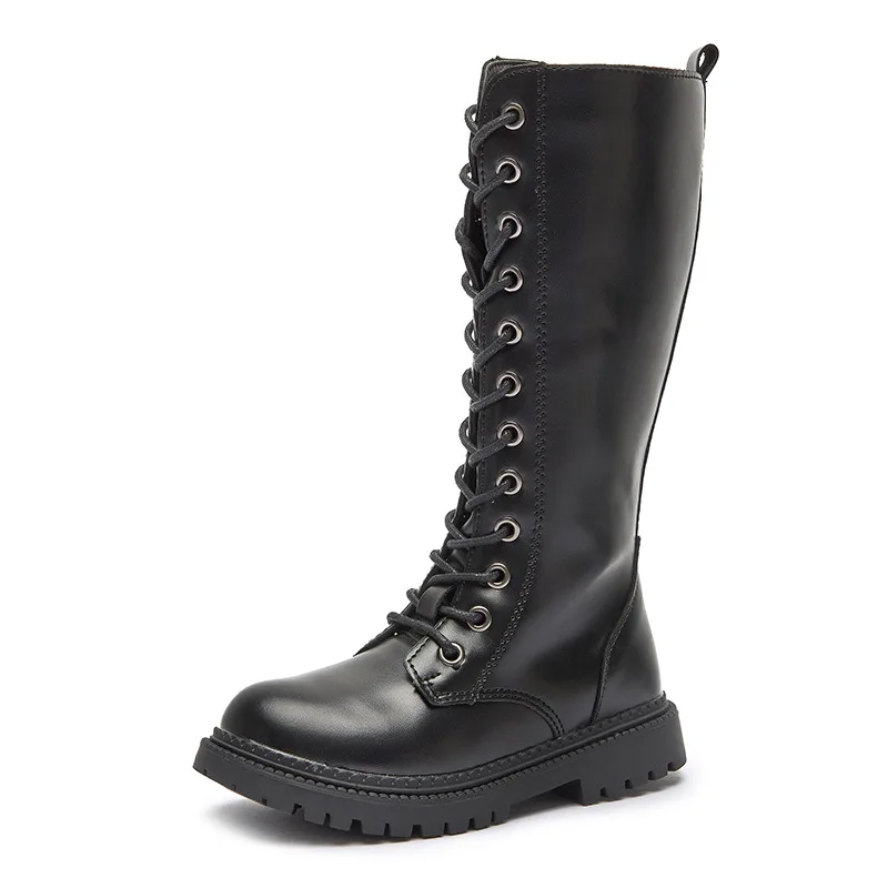 MODX New Soft Girls High Boots Lace-up Non-slip Princess Children Catwalk Shoes PU Solid Color Round-toe Elegant Kids Party Shoe
MODX New Soft Girls High Boots Lace-up Non-slip Princess Children Catwalk Shoes PU Solid Color Round-toe Elegant Kids Party Shoe