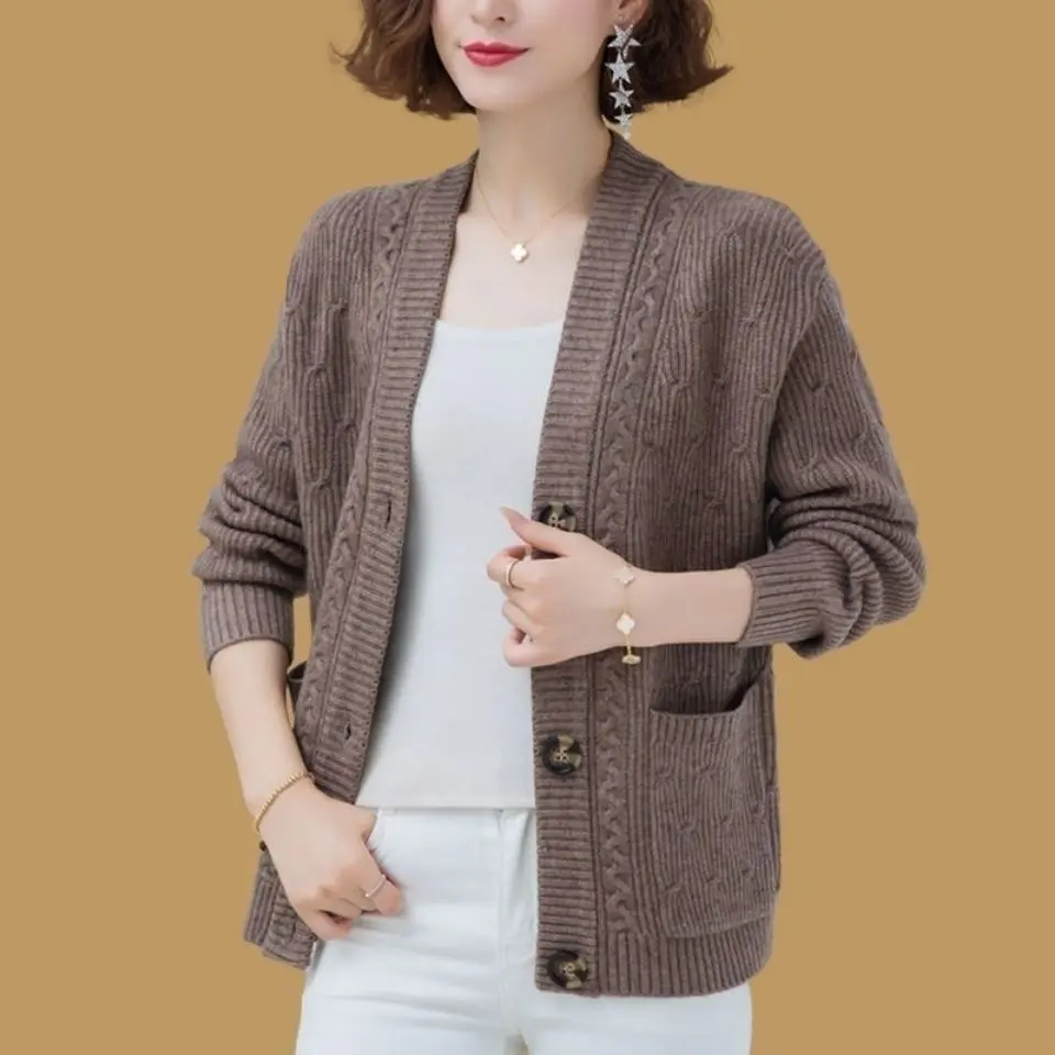 Oversized Sweater Korean Fashion Cardigans For Women 2021 2022 Spring Autumn Women's Jacket Pocket Button Coat Loose カーディガン
Oversized Sweater Korean Fashion Cardigans For Women 2021 2022 Spring Autumn Women's Jacket Pocket Button Coat Loose カーディガン