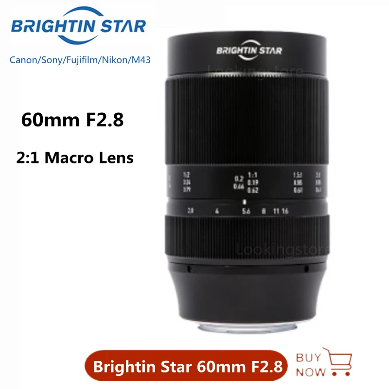 Макрообъектив с двойным увеличением, 60 мм, F2.8, 2:1, для Sony E FE Nikon Z Fuji X FX Canon EOS M M4/3
Макрообъектив с двойным увеличением, 60 мм, F2.8, 2:1, для Sony E FE Nikon Z Fuji X FX Canon EOS M M4/3