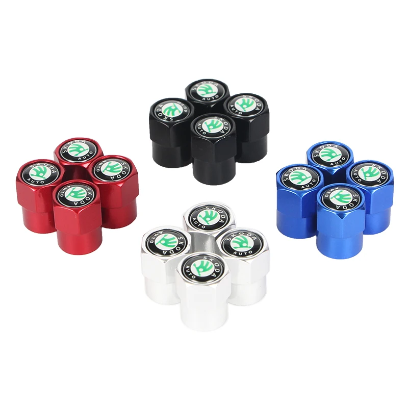 New 4PCS Auto Wheel Tire Valve Stem Caps Cover For skoda octavia fabia rapid yeti Kodiaq superb octavia a 5 a 7 Car accessories
New 4PCS Auto Wheel Tire Valve Stem Caps Cover For skoda octavia fabia rapid yeti Kodiaq superb octavia a 5 a 7 Car accessories
