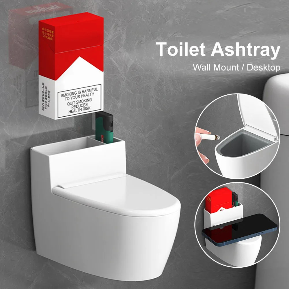 Creative Toilet Ashtray Home Bathroom Storage Cigarette Case With Lid Wall-mounted Plastic Ashtray Suitable for Home Office
Creative Toilet Ashtray Home Bathroom Storage Cigarette Case With Lid Wall-mounted Plastic Ashtray Suitable for Home Office